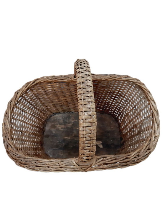 Image 1 of panier de pique-nique vintage en osier