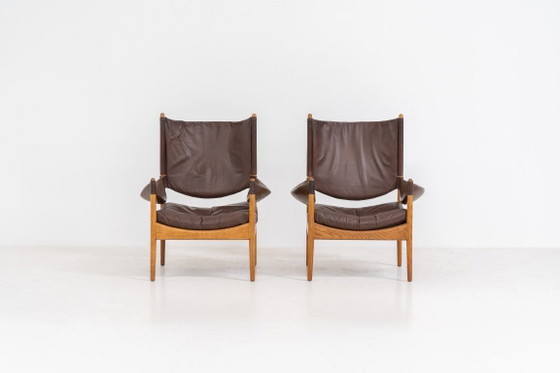 Image 1 of Pair of “Modus” armchairs by Kristian Vedel for Søren Willadsen (Denmark, 1960s).