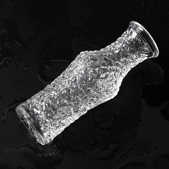 Image 1 of Mid-Century-Pressglasvase von Václav Hanuš: Tschechisches Retro-Dekor