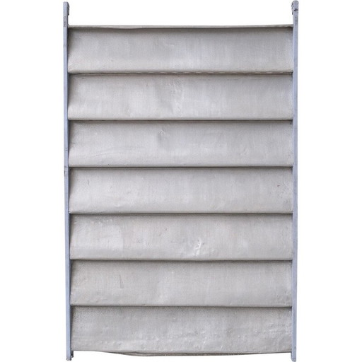 Vintage sliding panel in aluminum and wood by Jean Prouvé, Cameroon1960