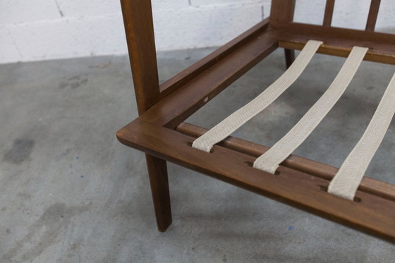 Image 1 of Poltrona scandinava in teak, anni '60, smontabile, con tessuto tartan