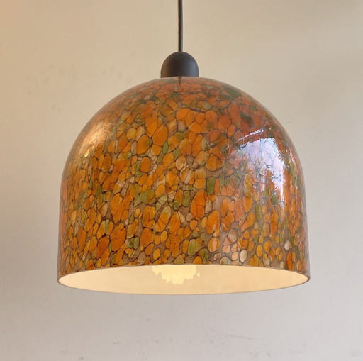 Peill And Putzler Colored Glass Pendant Lamp