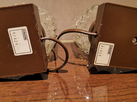 Image 1 of Set of Space Age Bubble Glass Table Lamps by Orion Lighting