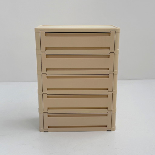 Commode blanche modèle 4964 par Olaf Von Bohr pour Kartell, 1970