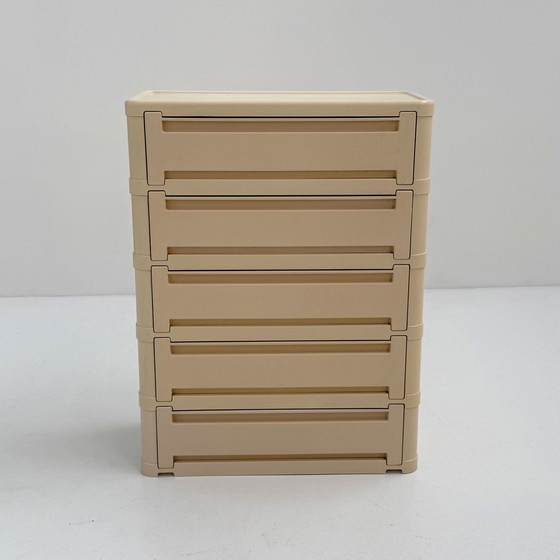 Image 1 of White Chest of Drawers Model 4964 by Olaf Von Bohr for Kartell, 1970s