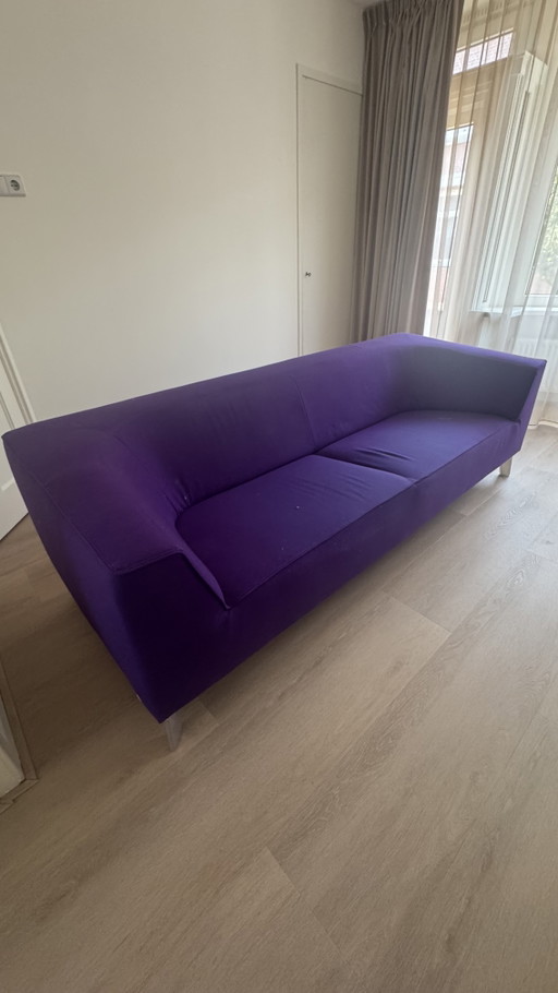 Panchina viola Pode, danneggiata, necessita di pulizia – 3 5 zitsbanken, Textile (photo 2 of 5)