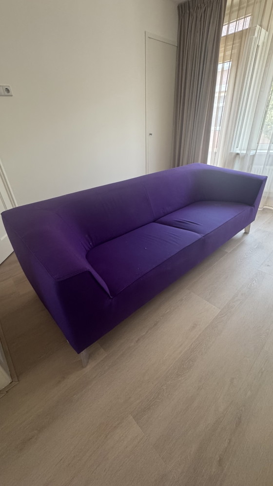 Panchina viola Pode, danneggiata, necessita di pulizia – Divani 3 posti, Textile (photo 2 of 5)