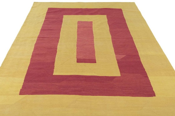 Image 1 of Handgewebter Designer Kelim – 290 x 207 cm – Zeitlose Geometrie aus Fars