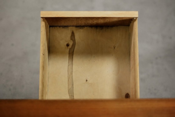 Image 1 of Scrivania vintage in teak stile scandinavo moderno di metà secolo con cassetti, anni '60