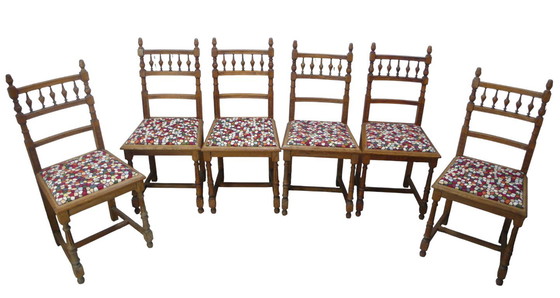 Image 1 of Table à manger extensible antique en chêne naturel vers 1840 dans le style maison de campagne