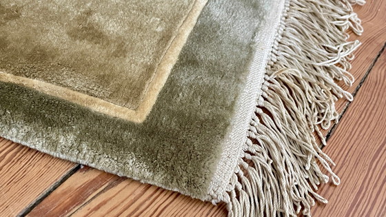 Image 1 of Vintage zijden vogelkleed - 75x28cm