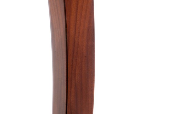 Image 1 of Vintage ovale houten spiegel, Italië, jaren 60.