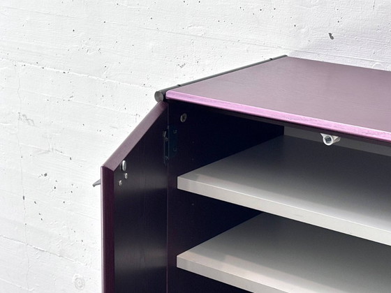 Image 1 of Modularer Designschrank in Bordeauxviolett, 1990er Jahre