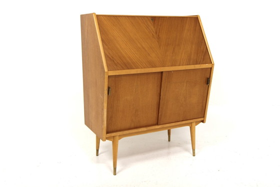 Scandinavisch Teakhouten Secretaire Bureau, Zweden, 1950, Scandinavian (foto 3 van 6)