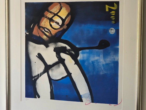 Herman Brood – Der Golfer – 76/100 – Handsigniert