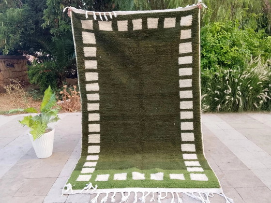Handwoven Moroccan rug, natural wool, 250cm x 150cm, elegant decoration. – Rugs & carpets (photo 2 of 11)