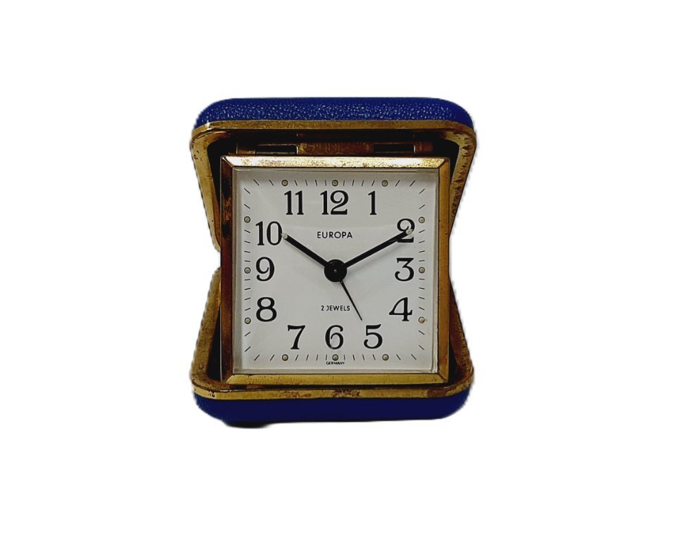 快適グッズ・旅行小物 HERVE HOUPLAIN Travel Clock Vintage Travel Clock Europa with box | €36 | Whoppah