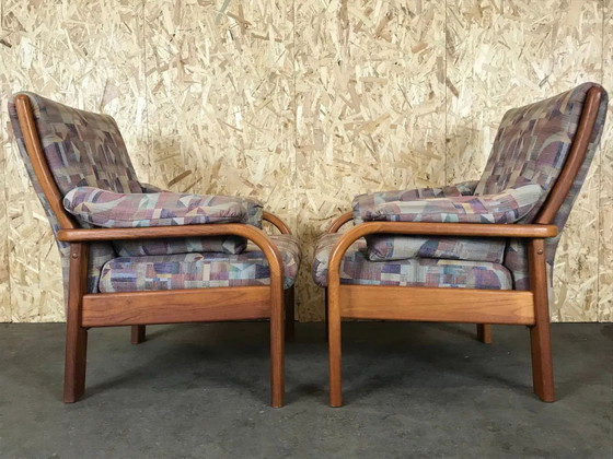 Image 1 of 2x Fauteuil en teck des années 60 70 Easy Chair Olsen & Laursen Danish Design Denmark