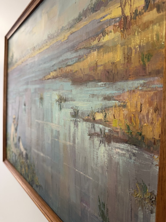 Image 1 of Tableau scène de chasse Suzette MEZIE