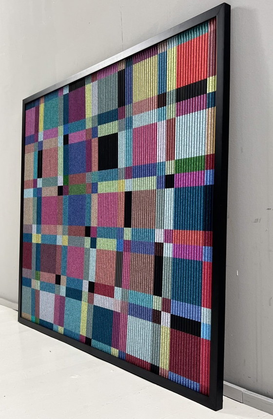 Image 1 of Lena László pour Studio Exactly, Relief lenticulaire/3D sur plaque d'aluminium avec laminage, « 210 formes géométriques », é