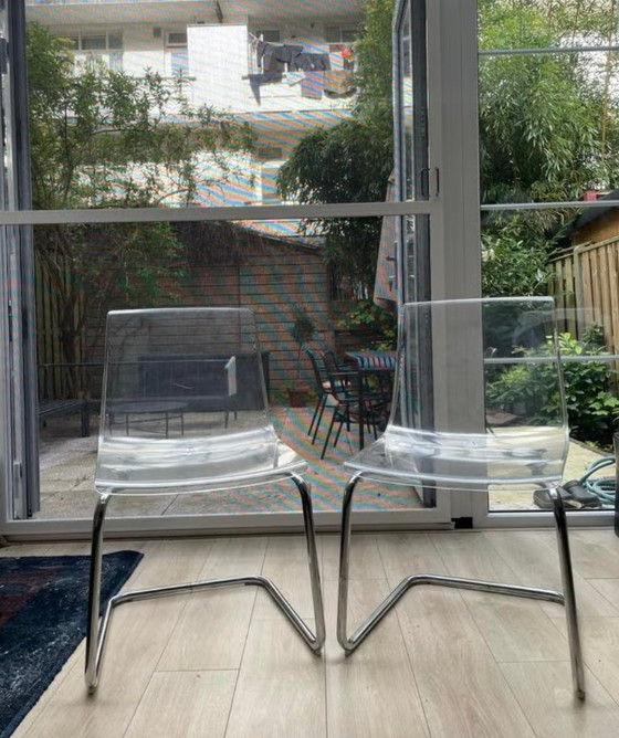 Image 1 of 2x Ikea Tobias chairs