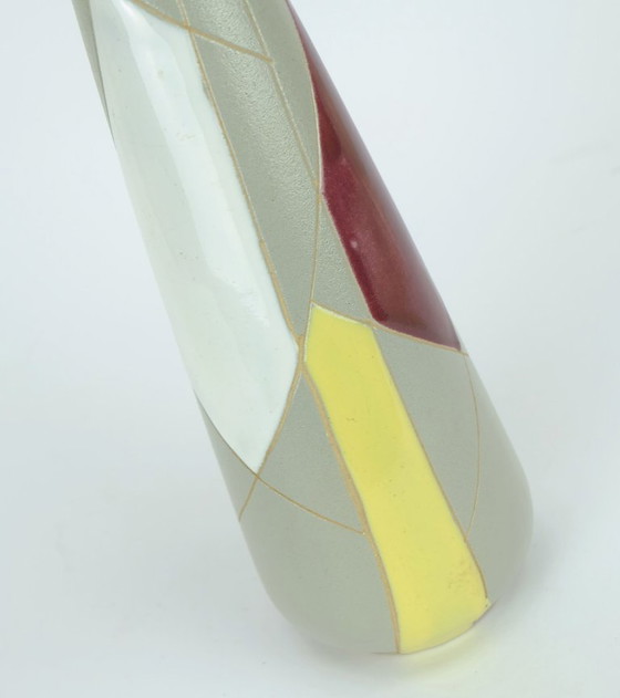 Image 1 of Vintage Jasba vaas uit het midden van de 20e eeuw, Verona-patroon, model 599 uit 1957.