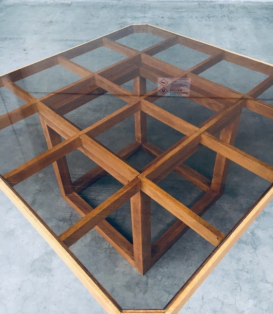 Image 1 of 1980's Postmodern Design Octagonal Square Dining Table