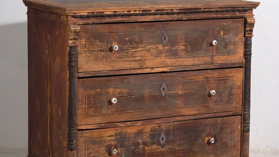 Antique chest of drawers with porcelain handles (c.1920) #77 (photo 3 of 40)