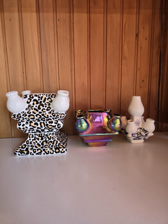 Image 1 of Delft Blue tulip vase