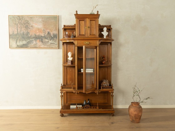 Antiker Gründerzeit-Hochschrank, um 1900 – Schränke, Glass, Wood (photo 3 of 12)