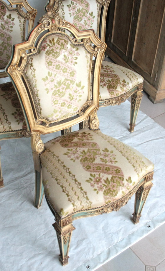 Image 1 of Ensemble de 4 chaises Napoléon III, seconde moitié du 19e siècle, France