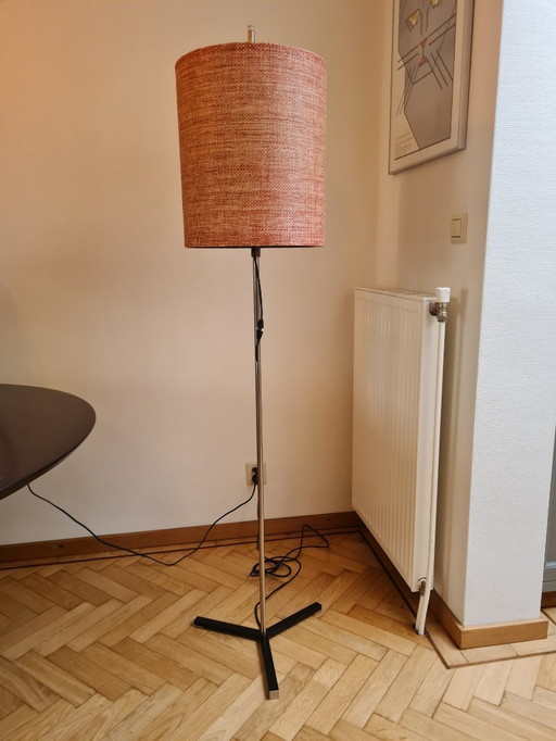 Staande design vloerlamp met lampenkap, jaren 60