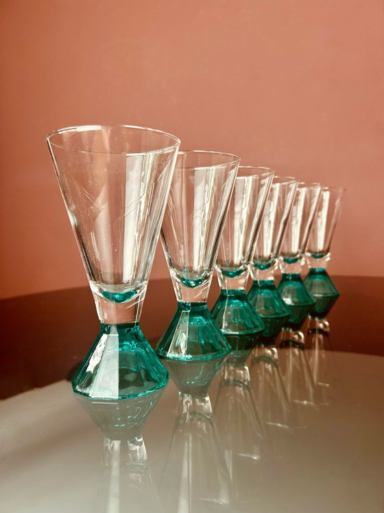 Set aus 6 geometrischen Luminarc Gläsern – Gläser & Karaffe, Glas (photo 7 of 8)