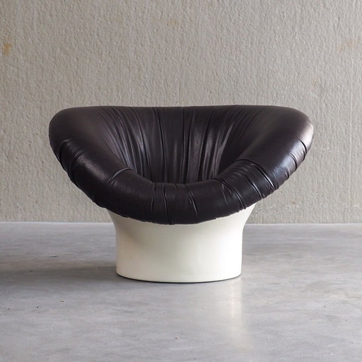 Krokus Lounge Chair van Lennart Bender voor Ulferts AB (1968) – fauteuils, Leather, Fiberglass (photo 2 of 13)