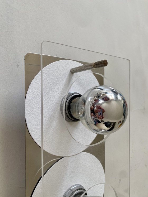 Disco 2 wall light by Jocelyne Trocmé – oxar, Metal, Plexiglass (photo 4 of 6)