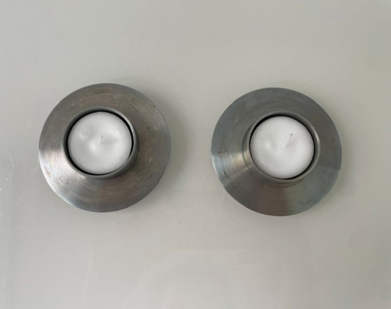 Image 1 of Set di 2 portacandele ZACK in acciaio inox – Design tedesco