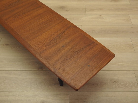 Credenza danese in teak a forma architettonica bassa, design scandinavo moderno, anni '70 – Mobili TV, Legno (photo 6 of 9)
