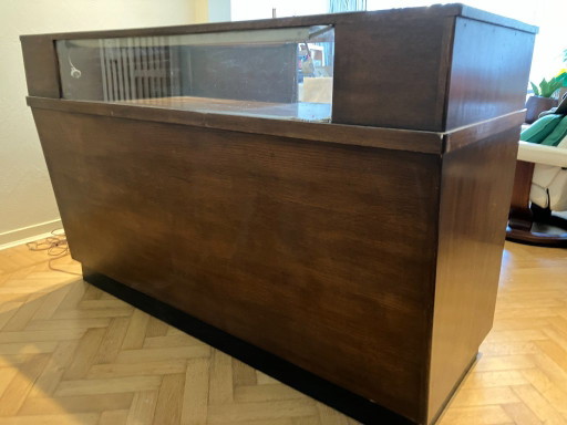 Einzigartige Antike Eichen-Ladentheke / Kommode mit Vitrine (1920er Jahre) – Ideal als Bar / Buffet (photo 2 of 6)