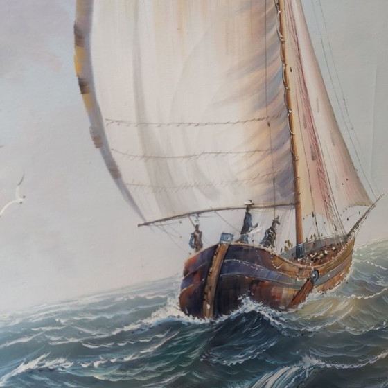 Image 1 of John Ambrose (1931–2010). Sailing Ships on the High Seas.