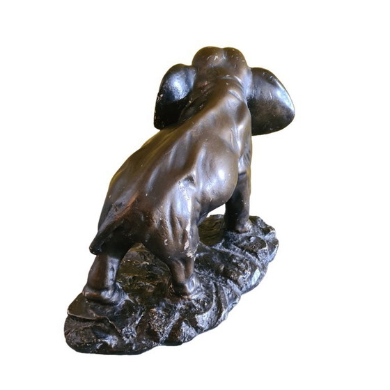 Image 1 of Ancien éléphant en plâtre français