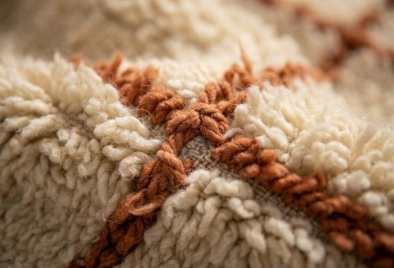 Alfombra bereber marroquí hecha a mano de 200 cm x 300 cm. – Cotton (photo 6 of 6)