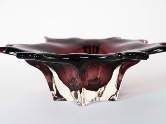 Image 1 of Plat en verre, design italien, années 1970, fabriqué en Italie