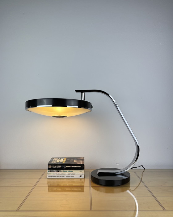 Image 1 of Brutalist Fase 520C Table Lamp by Luis Pérez de la Oliva 1960s-1970s Desktop Lamp Mid-Century Space Age Industrial Design Spain
