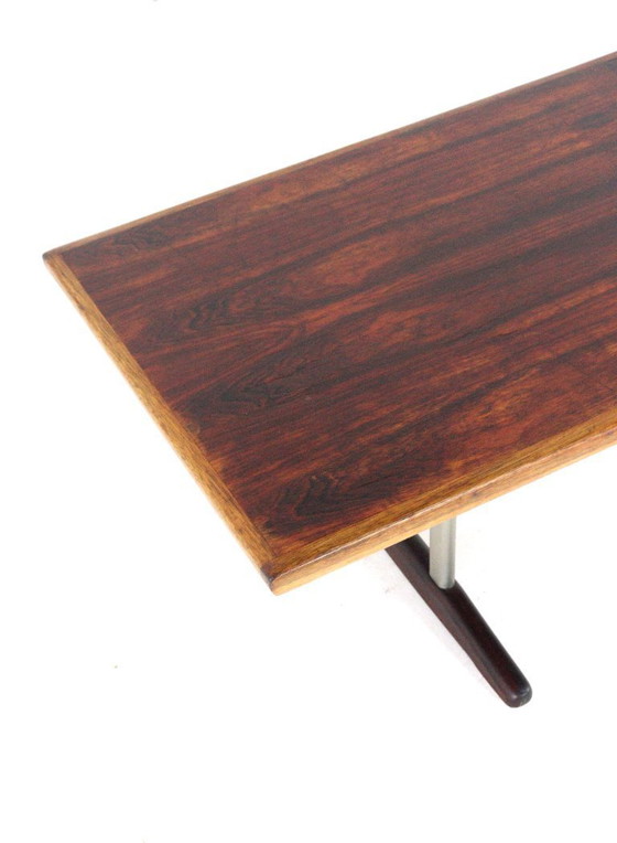 Image 1 of Table basse vintage en palissandre et noyer « Drachten »