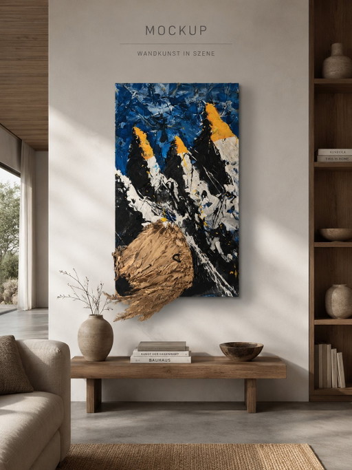 Œuvre d'art : Peinture et sculpture d'Icare par Th. G. Kellnberger