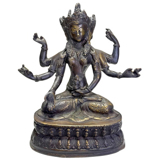 Antigua Ushnishavijaya (Namgyalma) tibetana para una larga vida