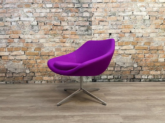 Allermuir Open A640, Fuchsia stof | PearsonLloyd, Draaistoelen, Textiel, Metaal, Paars, Modern (foto 8 van 15)