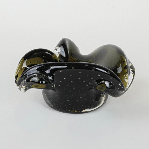 Servierplatte, Muranoglas, italienisches Design, 1960er Jahre, hergestellt in Italien