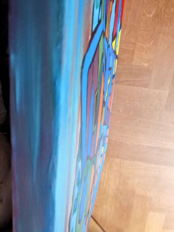 Image 1 of STRANGE LANDSCAPE 70 x 90 cm Pittura acrilica