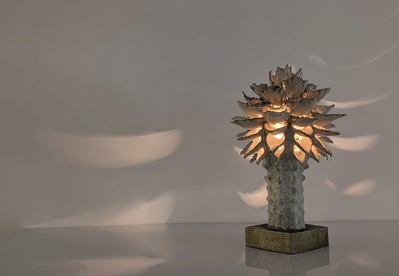Image 1 of Lichtsculptuur van geglazuurd keramiek door Birthe Aksby, Denemarken, jaren 1970